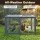 i.Pet Large Portable Chicken Coop Rabbit Run 110cm Folding Grey Outdoor Enclosure with Galvanised Mesh and Locks