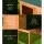 i.Pet Chicken Coop & Rabbit Hutch 96x96x100cm - Fir Wood, Two-Story Design, Weatherproof Roof, Secure Locks, Easy Clean