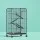 i.Pet 4-Level Indoor Pet Cage Hutch for Rabbits, Guinea Pigs, Ferrets & More, 110cm, Durable Black Metal, Easy to Clean