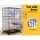 i.Pet 100cm 3-Level Indoor Rabbit Cage Hutch with Hammock, Ladders, and Wheels - Black Powder-Coated Iron Frame