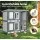i.Pet Large Wooden Rabbit Hutch 98x45x92cm - Sturdy Fir Wood, Galvanised Mesh, Asphalt Roof, for Rabbits & Small Pets