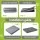 i.Pet Orthopaedic Dog Bed Large Water-Resistant Egg Crate Foam Cooling Oxford Grey 91x68x7.5cm 1 Pack