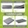 i.Pet XL Orthopaedic Dog Bed Grey 111x81x9cm Water-Resistant Egg Crate Foam 8.9cm Core Support Mattress