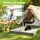 i.Pet XL Orthopaedic Dog Bed Grey 111x81x9cm Water-Resistant Egg Crate Foam 8.9cm Core Support Mattress