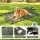 i.Pet Outdoor Dog Bed Large 110 x 67 cm Water‑Resistant Foldable Travel Mat Green Heavy‑Duty Oxford Fabric