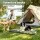 i.Pet Outdoor Dog Bed Large 110 x 67 cm Water‑Resistant Foldable Travel Mat Green Heavy‑Duty Oxford Fabric