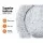 i.Pet Extra Large 110cm Calming Pet Bed for Dogs & Cats, Soft Plush Polyester, Non-Slip Base, Light Charcoal