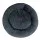i.Pet Extra Large Calming Pet Bed - 110cm Soft Plush, Dark Grey, Non-Slip, Washable Cover, Flea Resistant, Cat/Dog