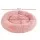 i.Pet Extra Large 110cm Calming Pet Bed in Pink - Soft Plush, Non-Slip, Washable Cover, Flea & Bacteria Resistant