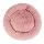 i.Pet Extra Large 110cm Calming Pet Bed in Pink - Soft Plush, Non-Slip, Washable Cover, Flea & Bacteria Resistant