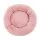 i.Pet Large 90cm Calming Soft Plush Pet Bed in Pink - Flea Resistant, Non-Slip, Washable Cover, Ideal for Dogs & Cats