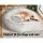 i.Pet 90cm Large Calming Pet Bed – Soft Plush, Non-Slip, Removable Cover, Flea-Resistant, White/Brown