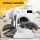 i.Pet Large Plush Pet Bed with Egg Crate Foam, Removable Cover, Non-Slip Base, Machine Washable - Grey, 105x75x12cm
