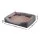 i.Pet Orthopedic Washable Dog Bed - Soft Fleece, 120x90cm, Non-Slip, Water-Resistant, Machine Washable, Grey/Yellow