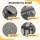 i.Pet Foldable Pet Carrier Backpack for Small Dogs and Cats 44x32x32cm Water Resistant Grey 7.5kg Capacity