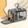i.Pet Foldable Pet Carrier Backpack for Small Dogs and Cats 44x32x32cm Water Resistant Grey 7.5kg Capacity