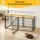 i.Pet Large Black Metal Dog Crate 129cm - Heavy-Duty, Secure Top, Flexible Door, for Small to Large Dogs, Anti-Rust