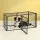 i.Pet Large Black Metal Dog Crate 129cm - Heavy-Duty, Secure Top, Flexible Door, for Small to Large Dogs, Anti-Rust