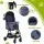 i.Pet Large Pet Stroller Pram 15kg Gravity Folding 4-Wheel Pushchair Twilight Blue
