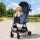 i.Pet Large Pet Stroller Pram 15kg Gravity Folding 4-Wheel Pushchair Twilight Blue