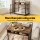 i.Pet 104cm 2-in-1 Wooden Dog Crate Furniture with Storage, 3-Door, 50kg Pet Capacity, Black and Brown