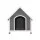 i.Pet Weatherproof Large Wooden Dog Kennel - Indoor/Outdoor Fir Wood Cabin with UV-Resistant Roof, Easy Assembly