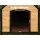 i.Pet Extra Large Wooden Dog Kennel - Weatherproof Fir Wood House with Elevated Design & Asphalt Roof, 90x75x100cm