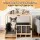 i.Pet 2-in-1 Dog Kennel Crate Furniture, Pine & Poplar Wood, 75x50x65cm, Grey Bedding Included, Indoor Pet House