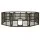 i.Pet Dog Playpen Enclosure - 8 Panel Durable PP Plastic Fence, Foldable Design, Various Shapes, Easy Setup & Storage