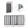 i.Pet Dog Gate Playpen 3 Panels with Pet Door Foldable Enclosure Grey