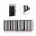 I.pet Dog Playpen Enclosure 4 Panels 185cm Flexible Foldable Pet Door Fence MDF Black with Rubber Feet