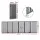 i.Pet Dog Playpen Gate 6 Panels 282cm Foldable MDF Pet Door Fence Grey