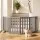 i.Pet Dog Playpen Gate 6 Panels 282cm Foldable MDF Pet Door Fence Grey