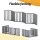 i.Pet 6-Panel Wooden Dog Playpen Enclosure, Grey MDF, 282cm, Foldable, Rubber-Padded Feet, Durable Steel Hinges