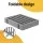 i.Pet 6-Panel Wooden Dog Playpen Enclosure, Grey MDF, 282cm, Foldable, Rubber-Padded Feet, Durable Steel Hinges