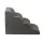 i.Pet 4-Tier Dog Ramp Steps - High-Density Foam, Non-Slip Suede, Water-Resistant, 74x41x50cm, Easy-C