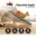 i.Pet Adjustable Dog Ramp & Steps - 70cm Wooden Fir with Anti-Slip Carpet, Foldable for Bed, Sofa, Car - Supports 30kg