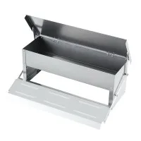 Giantz 5KG Automatic Chicken Feeder - Rust-Proof Galvanised Steel, Pest-Resistant, Weight-Operated Lid, Easy Maintenance