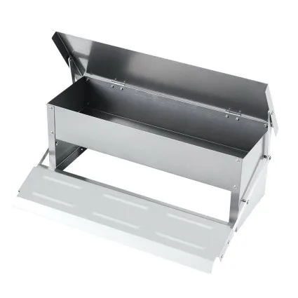 Giantz 5KG Automatic Chicken Feeder - Rust-Proof Galvanised Steel, Pest-Resistant, Weight-Operated Lid, Easy Maintenance