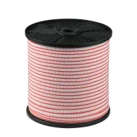Giantz 400M Electric Fence Polytape - Red & White, 12mm, UV Treated, High Visibility, 5-Strand Stainless Steel