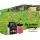 Giantz 8KM Solar Powered Electric Fence Energiser with 1200M UV-Stabilised Polytape, Monocrystalline Panel, Waterproof