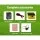Giantz 8KM Solar Electric Fence Energiser with 500M Polywire, Insulators & Warning Signs - Waterproof & High Efficiency