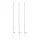 Giantz Electric Fence Posts 20pcs, 106.5CM, Durable UV-Stabilised PP, 8 Wire Positions, Galvanised Spike, White