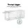 Giantz Gardeon 94x34cm Humane Animal Trap Cage, Galvanised Iron, Collapsible, Spring Door, Safe Pest Removal