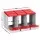 i.Pet 3 Hole Roll Away Nesting Box Red Plastic Hen Laying Box Wall Mountable 84x50x46cm 3 Hole Design