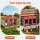 i.Pet 3 Hole Roll Away Nesting Box Red Plastic Hen Laying Box Wall Mountable 84x50x46cm 3 Hole Design
