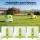 i.Pet Automatic Rechargeable Dog Ball Launcher 6 Tennis Balls Adjustable 3m 6m 9m Green Type C Charging