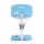 Everfit 2 in 1 Pool Basketball Hoop and Volleyball Net Set 7.5m with Weighted Base Blue Water Sports Game