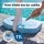 Everfit 2 in 1 Pool Basketball Hoop and Volleyball Net Set 7.5m with Weighted Base Blue Water Sports Game