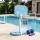 Everfit 2 in 1 Pool Basketball Hoop and Volleyball Net Set 7.5m with Weighted Base Blue Water Sports Game